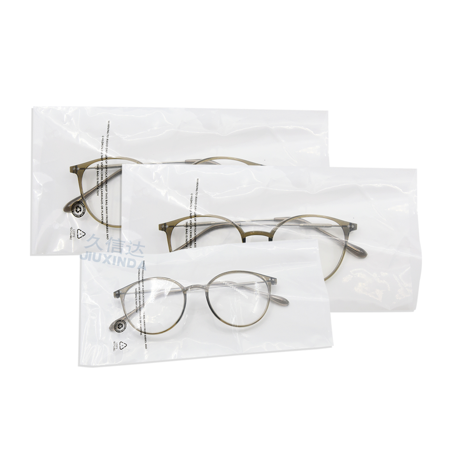 PE环保透明袋|可回收平口眼镜袋定制(图7)